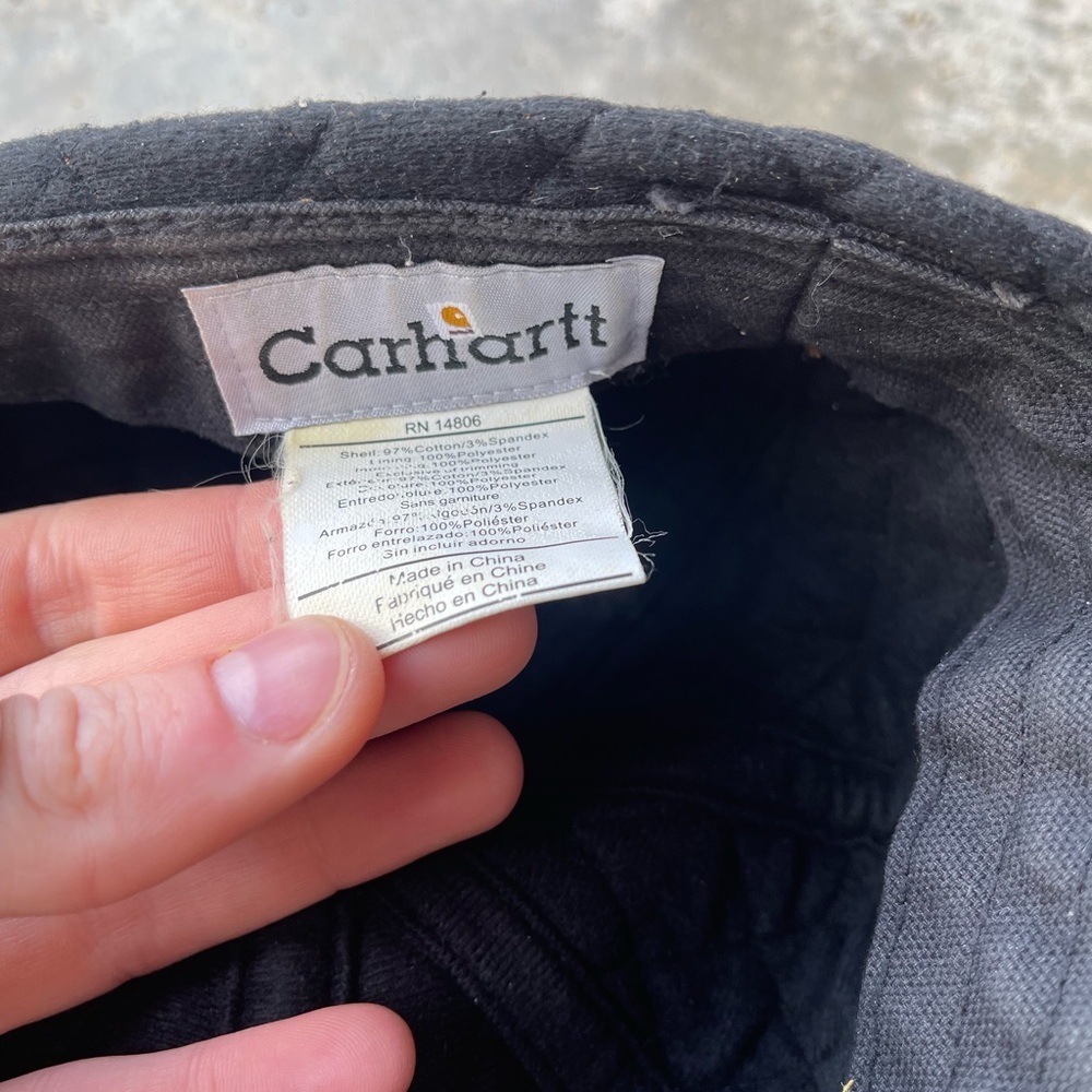 Vintage Carhartt Insulated Hat w/ Ear Flaps RN 14806 Men’s Size M/L Brown - Picture 5 of 5